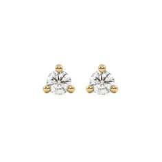 These studs feature a classic round solitaire diamond in a three prong setting. Each earring has a diamond that is about 0.10 CT, adding up to a total of 0.20 CT for both earrings.Details: - Made to Order- Diamond Weight: 0.20 CT, 0.40 CT, 0.60 CT, 0.80 CT, 1.00 CT, 1.50 CT, 2.00 CT- No of Diamonds: 2- Diamond Type: Natural Diamond - Diamond Cut: Round- Diamond Clarity: SI - Diamond Color: GH- Setting Type: Prong- Metal Type: 14K Solid Gold,18K Solid Gold- Choice of Gold Color: Yellow Gold, Whit Timeless Round Earrings With Tension Setting, Classic Gold Earrings With Tension Setting, Elegant Yellow Gold Diamond Earrings With Tension Setting, Classic Round Earrings With Tension Setting, Classic Round Cut Diamond Earrings With Tension Setting, Classic White Gold Diamond Earrings With Tension Setting, Classic Gold Diamond Earrings With Tension Setting, Elegant Yellow Gold Solitaire Diamond Earrings, Classic 14k Gold Earrings With Tension Setting