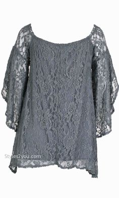 Cindy Lace Blouse In Gray #Vintage, #victorian, #unique, #lace, #boutique, #vintageinspired, #styles2you #love #collection #ideas #inspiration #holiday #ootd #women #fashionista #ootd #gifts #fall #collection #holiday #season #party #affordablefashion #crochet #shoponline #unique #festival #festive #celebrations #gifts #thanksgiving #christmas #bellsleeves #gray #gorgeous Vintage Lace Blouse With Lace Top, Vintage Lace Blouse For Fall, Fitted Vintage Blouse With Lace Patchwork, Womans Tops, Holiday Ootd, Vintage Lace Blouses, Off-white Bohemian Lace Blouse, Bohemian Blouse With Lace Trim And 3/4 Sleeves, Ootd Women