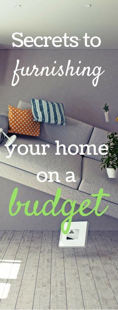 a living room with a couch, coffee table and potted plant on the floor