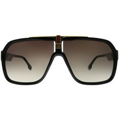 These Carrera 1014/S 807 HA unisex aviator sunglasses, feature a black plastic frame and brown gradient lenses. Size and dimensions for the Carrera model 1014/S are lens 64mm x bridge 10mm x temple 135mm. This frame will come with Carrera case, cloth and paperwork. Carrera Sunglasses, Black Aviator Sunglasses, Brown Gradient, Black Plastic, Aviator Sunglasses, Picture Sizes, Black Frame, Sunglasses Accessories, Black And Brown