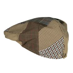 Men's Patchwork Design IvyMade of 100% polyester.One size fits most men with an adjustable 3 snap button closure, fitting up to L(59cm).Adult/Man.Fitted with an inner hatband.Crown measures 4 inches deep.Bill measures 2 inches long.Hand wash only.Imported. Stylish and unique design ivy cap for men.Flat and flexible crown.Fully lined inside.Patchwork design.Snap button on the bill for 2 different looks.You can snap or unsnap the button on the bill.Bill is stiff and slightly pre curved.Solid bill, same color under the bill.Our men's ivy hat is great for casual and formal events such as weddings, church, walks in the park, picnics, and vacation trips.All Season.9(W) X 10(L) X 4.5(H)inches.Flexible, lightweight and durable material.Available in different colors and styles. Ivy Hat, Flat Hat, Ivy Cap, Flat Hats, Cap For Men, Cap Mens, Sticker Patches, Patch Design, Patchwork Designs