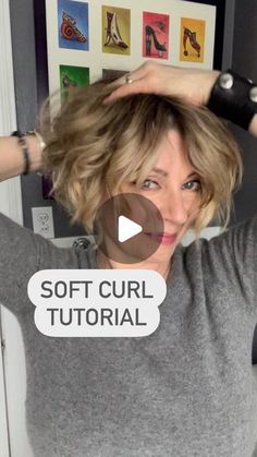 Bob Messy Hair, Styling A Messy Bob, Products For Soft Curls, How To Messy Hair, Bob Curls Tutorial, How To Style Short Textured Bob, Styling A Textured Bob, How To Messy Curl Short Hair, How To Style A Choppy Bob Tutorial