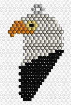 an image of a bird made out of pixels