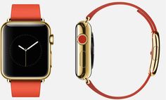 an apple watch with two different colors