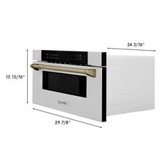 ZLINE Autograph 30 In. 1.2 cu. ft. Built-In Microwave Drawer In Stainless Steel With Accents (MWDZ-30) Luxury isn't just to be desired; it's meant to be within reach. Designed in Lake Tahoe, USA, the ZLINE Autograph 30 In. 1.2 cu. ft. Built-In Microwave Drawer In Stainless Steel With Accents (MWDZ-30) delivers a professional culinary experience by combining unparalleled performance with timeless style—Experience ZLINE's Attainable Luxury excellence with innovative features that enhance your kitc Microwave Drawer, Culinary Experience, Built In Microwave, Champagne Bronze, It's Meant To Be, Lake Tahoe, Timeless Style, Autograph, Matte Black