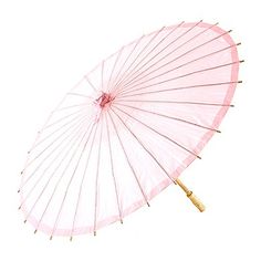 Paper Parasol with Bamboo Boning - Vintage Pink Wedding Paper Parasol, Japanese Parasol, Parasol Wedding, Paper Lantern Decor, Paper Parasol, Sun Parasol, Lace Parasol, Garden Theme Wedding, Bamboo Light