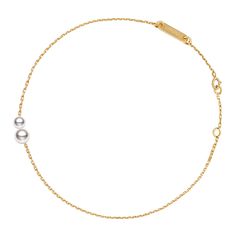 18K yellow gold Akoya saltwater cultured pearl Size: 3.0-3.5mm & 4.5-5.0mm Chain length: 18.5cm (adjustable) Handpicked of every pearl, only top 1% of pearls are selected Handcrafted Lifetime warranty Luxury Classic Akoya Pearl Bracelet, Gold Akoya Pearl Single Strand Bracelet, Adjustable Yellow Gold Bracelet With Pearl Chain, Formal Yellow Gold Bracelets With Pearl Charm, Formal Yellow Gold Bracelets With Pearl Chain, Formal Yellow Gold Bracelet With Pearl Charm, Formal Yellow Gold Pearl Bracelet With Pearl Chain, Formal Yellow Gold Pearl Chain Bracelet, Classic Pearl Gold Bracelet In Yellow Gold