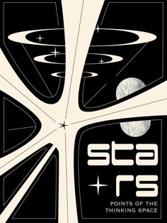 an advertisement for the sci - fi film, points of the thinking space by stephen kreis