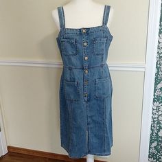 New With Tags. Adorable Denim Summer Dress! Soft Denim. See Pictures For Details And Measurements. Denim Dress Summer, Summer Dress, Colorful Dresses, Color Blue, Summer Dresses, Womens Dresses, Tags, Dresses