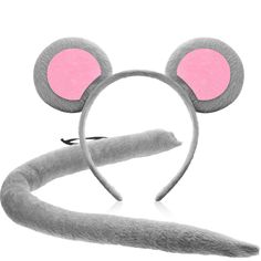 PRICES MAY VARY. Cotton Soft material: the mouse costume inner core is filled with pp cotton, featuring good fullness and elasticity, comfortable to wear; Just dress yourself up to be a lovely mouse on Christmas, New Year's Day Large size: the mouse headband measures approx. 22 cm/ 8.66 inch in length and 17 cm/ 6.69 inch in width, the ear is approx. 8 cm/ 3.15 inch in diameter, the mouse tail is approx. 57 cm/ 22.44 inch in length; The stretchy band allows the tail to fit comfortable around you Costume Party Decorations, Three Blind Mice, Wolf Costume, Mouse Costume, Mickey Y Minnie, Mouse Ears Headband, Costume Themes, Cute Headbands, Halloween Costumes College