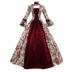 PRICES MAY VARY. victorian dress for women lace dress goth plus size dress halloween costumes for women plus size costumes for women cosplay womens halloween costume victorian corset dress masquerade ball dresses for women ball gowns formal ball gowns for women renaissance shirt women plus size plus size medieval dress for women renaissance dress women renaissance costume medieval dress for women plus size viking dress plus size gothic corset dress ball gowns for women formal renaissance costume Gaun Abad Pertengahan, Vestidos Retro, Long Red Dress, Medieval Dress, Plus Size Vintage, Maxi Robes, Vestidos Vintage, Gothic Dress, Vintage Maxi Dress