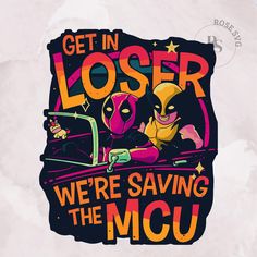 an image of a sticker that says get in closer we're saving the mou