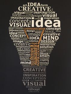 the word idea written in different languages on a black background with an orange light bulb