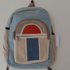 Brand New With Tags! Handmade Backpack With Adjustable Straps, Two Front Zipper Pockets And Two Side Pockets. Great For Hiking, Travel, Concert And Much More. Unisex! Made In Nepal. Dimensions: 34 Cm L And 28 Cm W Casual Rectangular Backpack For Trips, Casual Handmade School Backpack, Casual Backpack With Adjustable Strap For Trips, Eco-friendly Canvas Backpack, Handmade School Shoulder Backpack, Handmade Casual Backpack For Everyday Use, Eco-friendly Backpack With Adjustable Strap For Everyday Use, Handmade Casual Backpack, Handmade Casual Everyday Backpack