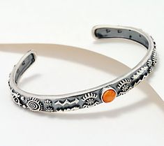 Worn alone or paired with other favorite bangles, this sterling silver bracelet is a stand-out beauty. From American West Jewelry. Bohemian Sterling Silver Cuff Bracelet With Jubilee Design, Bohemian Bangle Jewelry For Anniversary, Adjustable Silver Bangle Fine Jewelry, Adjustable Silver Bangle In Fine Jewelry Style, Adjustable Round Cuff Bracelet Fine Jewelry, Silver Bangle As Fine Jewelry Gift, Unique Sterling Silver Jubilee Bracelet, Fine Jewelry Silver Bangle As Gift, Bohemian Sterling Silver Jubilee Bangle Bracelet