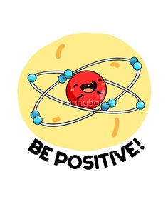 an image of a red object with the words be positive