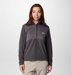 Adventure awaits. This fleece pullover keeps the chill out and warmth in. A zippered kangaroo pocket holds your phone and other small essentials. Half Zip Fleece, Uncharted, Holiday Deals, Columbia Sportswear, Adventure Awaits, Get Up, Half Zip, Kangaroo Pocket, Kangaroo