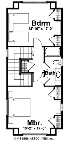 the floor plan for a two bedroom apartment with an attached bathroom and living room area