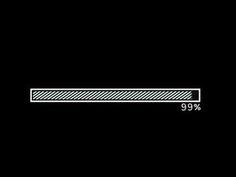 a black and white line with the number 99 %