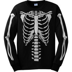 "Skeleton Torso Long sleeve Halloween Costume T-shirt with white vinyl KEYWORDS: HalloweenHalloween CostumeSkeleton CostumeSkeleton T-shirtHalloween T-shirtSkeletonSkeletonsCostume T shirtCostumesskeleton shirtskeleton teeskeleton shirtsbones CUSTOMIZE: We take most custom requests on any order. Please let us know if you would like to change our designs a little, change a color, add text, or create a whole new design from scratch. Please send us a message if you would like a custom design create Black Skeleton Jacket, Skeleton Long Sleeve Shirt, Black Long Sleeve T-shirt For Costume Party, Skeleton Shirt Design, Halloween Long Sleeve T-shirt With Skull Print, Fitted Long Sleeve Halloween T-shirt, Gothic White T-shirt For Halloween, White Gothic T-shirt For Halloween, Halloween Glow In The Dark Black Top