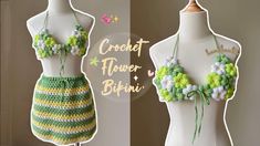 Girl Hobbies, Puff Flower, Crochet Tutorial Pattern, Crochet Crop Top Pattern, Crochet Business, Kawaii Crochet, Crochet Design Pattern, Crochet Clothing And Accessories, Crochet Inspo