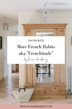 a white sign that says on the blog more french habitts aka'trenchtude