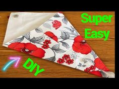 the instructions to make an easy diy dog bandana for your puppy or cat