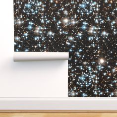 an image of stars in the night sky wallpaper mural decal set on a wall