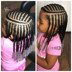 Baby Girl Braided Hairstyles Black, Toddler Hair Braiding Styles, Cornrow Styles For Girls Black Kids, Cute Kid Braid Styles, Braided Toddler Hairstyles Black, Cornrows For Little Black Girls Hair, Girls Cornrow Hairstyles For Kids, Hair Style For Little Black Girls Kids Braid Styles