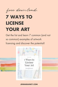 the 7 ways to license your art