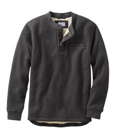 Men's Katahdin Iron Works Bonded Waffle Fleece Henley | Henleys at L.L.Bean Slimmer Waist, Guys Fashion Casual, Fall Outfits Men, Mens Henley, Winter Outfits Men, Men Fashion Casual Outfits, Mens Casual Outfits, Henley Shirts, Mens Street Style