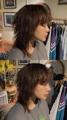 Alternative Haircuts Straight Hair, Straight Shaggy Mullet, Long Mullet Hairstyle Women Thick Hair, Girl Mullet Straight Hair, Alt Haircuts Medium, Soft Mullet Straight Hair, Mullet Hairstyle Straight Hair, Style A Mullet, Shag Hairstyles Straight Hair