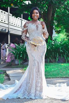 Mermaid Strapless Chapel Train Long Sleeves Tulle Lace Beading Wedding Dress-Ballbella Bridal Dresses Mermaid, Backless Bridal Dresses, Plus Size Bridal Dresses, Match Outfits, Sheer Wedding Dress, Plus Size Wedding Gowns, Wedding Gowns Mermaid, Wedding Dresses Beaded, Bridal Party Dresses