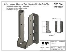 the diagram shows how to install an external bracket for two - way brackets, which are not