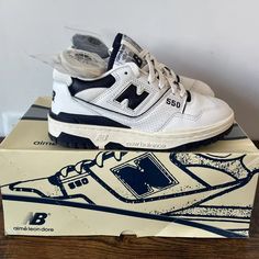 Worn Ald New Balance 550 Navy / White 100% Authentic Comes With Extra Laces And Original Box Released In 2020 Shoes Size 4, Leon Dore, Balance 550, Aime Leon Dore, New Balance Men, Navy White, Accessories Men, Shoes Athletic, Womens Shoes Sneakers