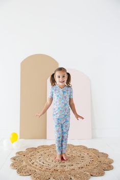 Crafted with little ones in mind, these pajamas feature short sleeves and pants, ensuring your child stays snug and cozy throughout their slumber or playtime adventures.Made from ultra-soft fabric, our pajama set is gentle on delicate skin, providing a cozy and breathable experience for your little bundle of joy. The moisture-wicking properties of this fabric will keep your child cool and comfortable all night long.Designed for style and convenience, our pajama set includes a functional back poc Bamboo Clothes, Floral Pajama Set, Thoughtful Baby Shower Gifts, Bamboo Pajamas, Kids Vacation, Cozy Pajamas, Floral Pajamas, Holiday Pajamas, Bundle Of Joy