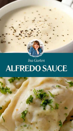 Ina Garten Alfredo Sauce Alfredo Sauce Cream Cheese, Alfredo Sauce Recipe Crockpot, Ida Garten Recipes, Ina Garten Recipe, Alfredo Sauce Recipe Authentic, Real Alfredo Sauce Recipe, Alfredo Sauce For A Crowd, Alfredo Sauce Homemade