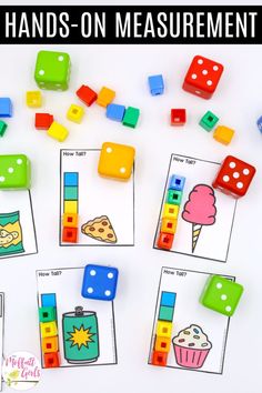 these hands - on measurement activities are perfect for kids to practice their math skills