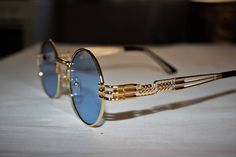 Excited to share the latest addition to my #etsy shop: Sunglasses Vintage similar Jean Paul Gaultier Sonnenbrille https://etsy.me/2Qi56eT #gold #sunglasses #sonnenbrille #gaultier566106 #jeanpaulgaultier #round #vintage #matsuda #metall Jean Paul Gaultier Vintage, Sunglasses Design, Arm Jewelry, Cute Sunglasses, Vintage Versace, Fashion Eye Glasses, Hipster Mens Fashion, Jewelry By Material, Men Sunglasses