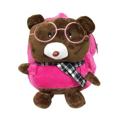 Take your best friend with you wherever you go. The backpack features a soft and plush stuffed animal in the back your little one will love to hold and carry. Adjustable straps and padding provide extra comfort. Use this adorable backpack to carry school supplies, books, and snacks. Ideal for toddlers 3 years and under. Adjustable straps fit most sizes. Zipper closure. Dimensions: This is not a classic backpack. The compartment is small, but perfect for storing books, snacks, and toys. Main compartment, 11.5L x 3W x 11H inches. Plush animal 12H x 11W inches. Straps 14.5 inches adjustable to 23 inches. Material: Soft Plush, Cotton. Padded for extra comfort. Super soft & squishy. Ideal for going to school, to the park, travelling or any outdoor activities. Fishing Wedding, Animal Backpacks, Pink Bear, Toddler Backpack, Towel Crafts, Pencil Case Stationery, Baby Hair Accessories, Going To School, Spa Gifts Set