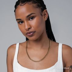 Omnia – Vitaly Minimalist Cuban Link Necklace With Adjustable Chain For Everyday, Everyday Gold Chain Jewelry, Everyday Adjustable Chain Necklace, Classic Cuban Link Chain Necklace For Everyday, Modern Cuban Link Necklace With Adjustable Chain For Everyday, Curb Chain Link Necklace For Layering, Minimalist Adjustable Chain Necklace, Layering Curb Chain Link Necklace, Classic Cuban Link Necklace For Everyday