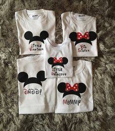 ----You can order you shirt and customizing the color of the mickey mouse hat that's on the front and back as well YOUR name or Daddy,Mommy,Big Brother,Big Sister as shown in the picture. Family Matching Mickey Mouse Cotton Tops, White Family Matching T-shirt With Mickey Mouse, Mickey Mouse Themed Cotton Top, Themed Mickey Mouse Cotton Top, Mickey Mouse Hat, Big Brother Big Sister, Brother Sister, Big Sister, Big Brother