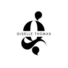 the logo for gisselle thomas's, which has been designed to look like an