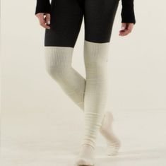 -Layer These Cozy Socks Over Tights To Add A Little Extra Warmth During Yin Class- Grippy Soles Make Them Studio Friendly -Merino Wool Is Naturally Thermoregulating And Soft Against Your Skin -Snug Fitting Arch Support -Grippy Soles Help Keep You In Place As You Warm Up Your Mat Cozy Socks, Knee High Sock, Lululemon Athletica, Hosiery, Merino Wool, Tights, Socks, Women Accessories, Wool