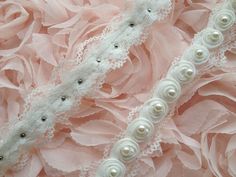 "Vintage White Pearl Lace, Wedding Bridal Pearl Lace, Newborn Headband, Wedding décor This listing is for 1 yard. Width: 0.78\" (2 cm) Use for neckline, shoulder belt, pillowcase, dresses, gifts, bags decoration, party dress, curtains, skirt bottoming, home decor and other projects you could imagine. Ideal for bridal, sashes, dolls, hats, ribbon headbands, kid's clothes, bracelets, etc. For more quantity, please feel free to convo me for custom listing. My shop link: http://www.etsy.com/shop/lin White Bridal Belt With Ribbon For Wedding, White Adjustable Wedding Sashes, White Lace Wedding Sash, Dress Curtains, Pillowcase Dresses, Gifts Bags, Pearl Lace, Headband Wedding, Shoulder Belt