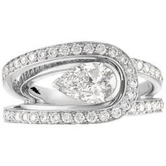 Fred of Paris GIA Certified 0.30 Carat D VVS1 Diamond Platinum Lovelight Ring