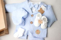 NEW! Comfortable Christening set for a boy LINEN BABY BLUE Nature and classic - It must be a perfect day This is the perfect outfit for your little one 100% Linen The beginning of the hunting season. It will be successful if you find the right trail! We made it easy We have prepared linen outfits for your little one in 5 most fashionable colors natural beige, blue, white, gray, navy blue red jacket separately, you can buy it in our store Baptism outfit - Shirt body Long sleeve - Suspenders Short Cotton Baptism Sets, Elegant Blue Sets For Baptism, Boy Christening Outfit, Boy Baptism Outfit, Linen Outfits, Baptism Outfit, Christening Outfit, Blue Nature, Unique Outfit