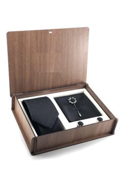 "Men's Premium 4 pieces Tie Set includes Tie, Cufflinks, Pocket Square, Lapel Pin. ✔️ Accessories are made of high quality and free from harmful chemicals material  ✔️ This dapper gift set comes with a matching tie,  pocket square/hankie, lapel pin and cufflinks set. 🎁 Quality gift sets It'll make a great gift! Perfect for a wide range of occasions. Great to wear with suits. ✋  %100 Handmade by hand with Love and Care.   🎁 All orders are packaged as gift in wooden boxes. 🚀 Safe and First Class Shipping 👗 Designed to be durable enough for everyday wear and every occasion. 🎁Best gift ideas for him BOW TIE: * Type: Microfibre (Luxurious smoothness and softness) * Tie Width: ~2.75\" (7 cm) CUFFLINKS: * Color: same as bow tie * Material: Steel * The ultimate finish to a formal suit, cuffli Elegant Suit And Tie Accessories With Gift Box, Cufflinks For Father's Day Gift, Elegant Suit And Tie Accessories Gift Box, Father's Day Jewelry Gift With Ties, Formal Cufflinks With Gift Box For Father's Day, Groomsmen Gift Set, Pin Accessories, Groomsmen Ties, Wedding Tie