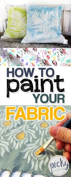 how to paint your fabric with acrylic