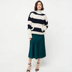 Pull-on Slip Skirt : | J.Crew Fall Asymmetrical Lined Pencil Skirt, Fall Dresses With Voluminous Long Skirt, Fall Relaxed Fit Lined Pencil Skirt, Fall Relaxed Lined Pencil Skirt, Lined Pencil Dress With Relaxed Skirt, Fall Midi Length Relaxed Pencil Skirt, Fall Dress With Voluminous Lined Skirt, Fall Voluminous Lined Skirt Dress, Fall Lined Pencil Skirt